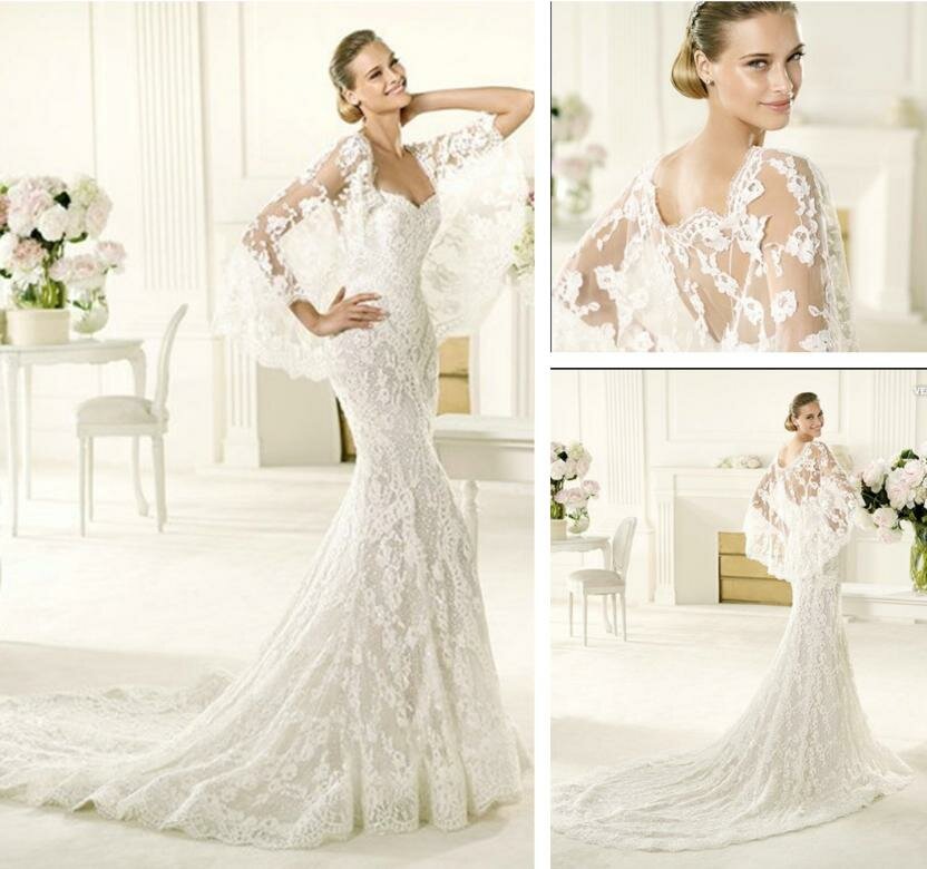 Long Sleeve Lace Bridal Dress