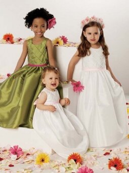 A-line Scoop White Taffeta Sleeveless Floor-length Dress