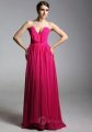 Sheath/Column Sweetheart Pleating Chiffon Floor-length Dress