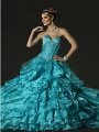 Ball Gown Sweetheart Beading Organza Floor-length Dress