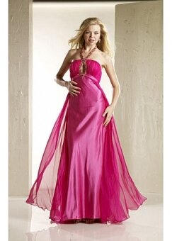 A-line Halter Tulle Knee-length Multi Colours Handmade Flower Prom Dress