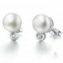 Round Pearl Noble Ear Studs