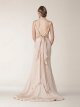 Sheath/Column Off-the-shoulder Elastic Woven Satin Court Train Criss Cross Wedding Dresses