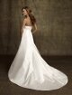 A-line Strapless Satin Court Train Ruched Wedding Dresses