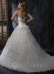 Ball Gown Sweetheart Beading Chiffon Sweep Train Wedding Dress