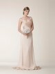 Sheath/Column Off-the-shoulder Elastic Woven Satin Court Train Criss Cross Wedding Dresses