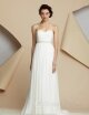 A-line Halter Chiffon Sweep Train Sashes / Ribbons Wedding Dresses